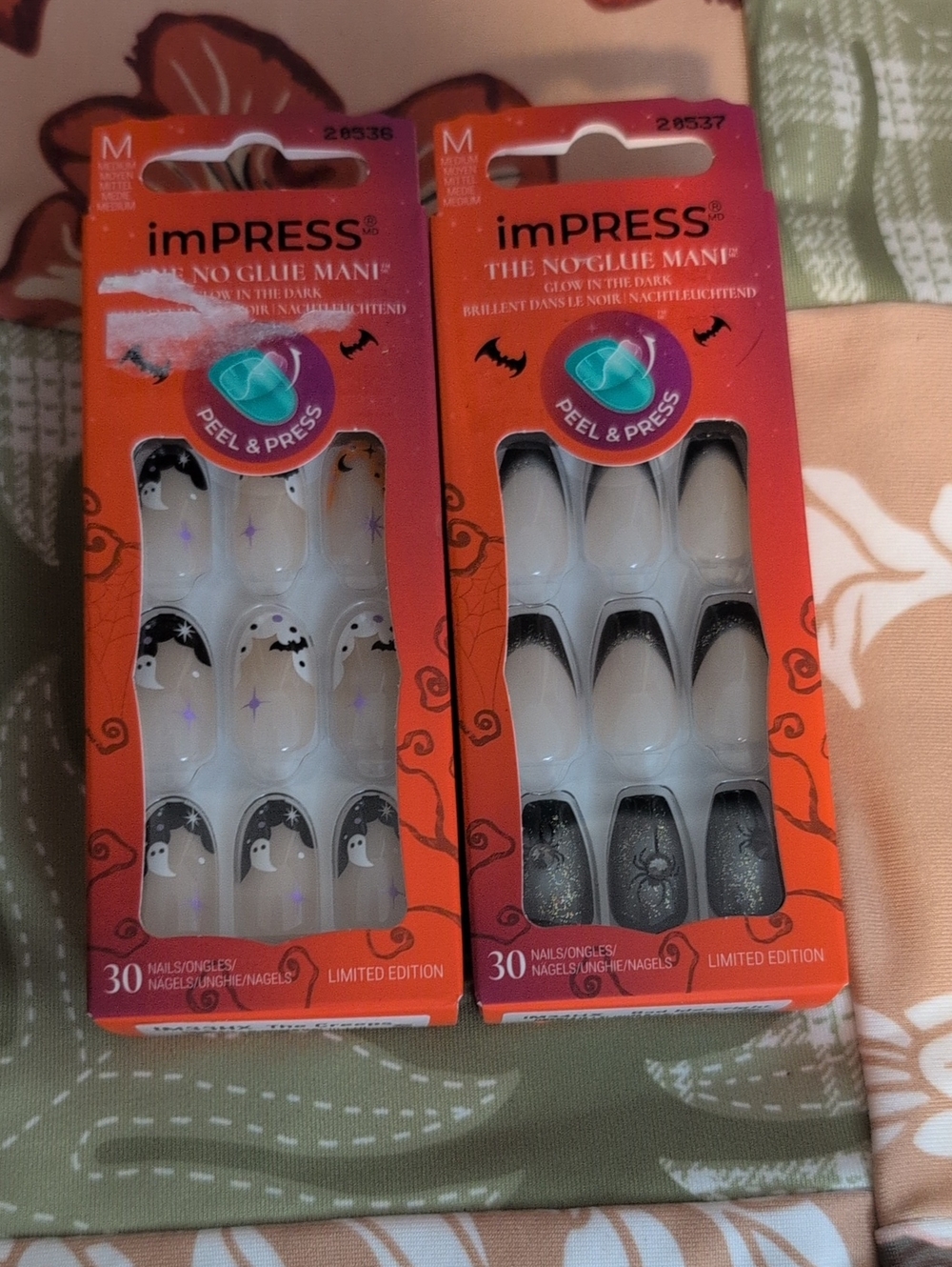 Impress no glue mani the creeps & bad idea (limited edition) Med Set Of 2